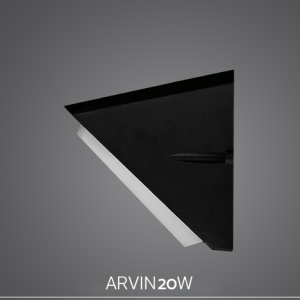 چراغ آروین 20وات ضدآب  مشکی پارس شعاع توس