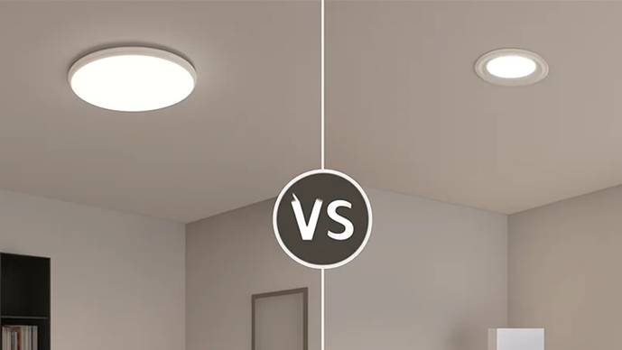 چراغ&zwnj;های توکار و روکار