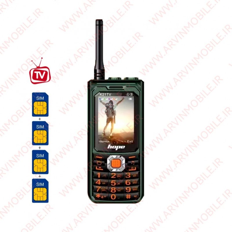 هوپ K21 چهارسیم کارته Hope K21 (4SIM)