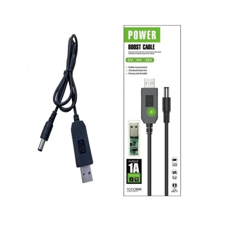 کابل تبدیل USB به DC مدل 12V طول 1 متر