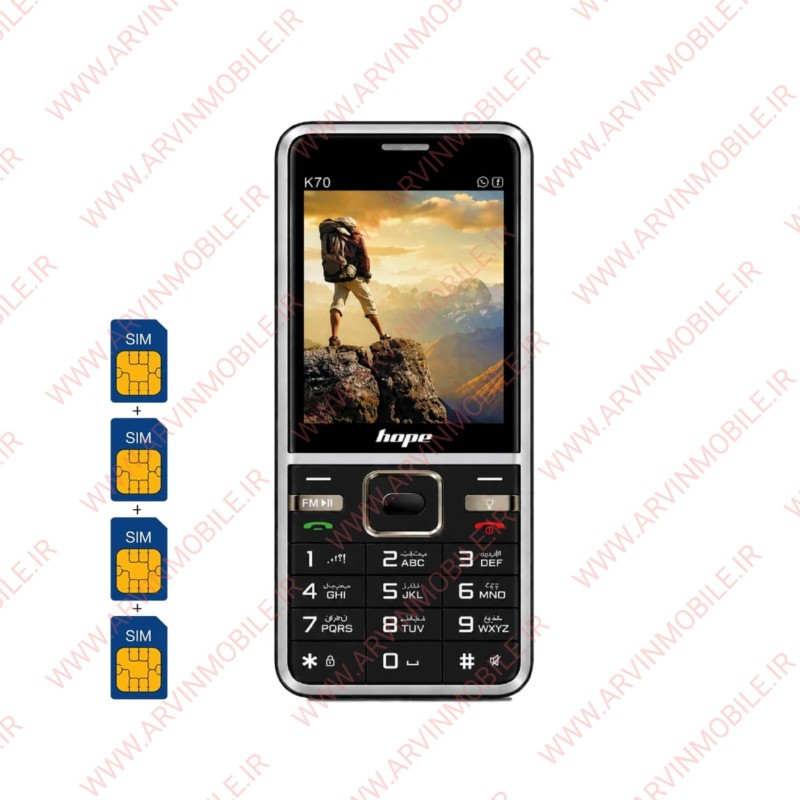 هوپ K70 چهار سیم کارت  (4SIM) HOPE K70
