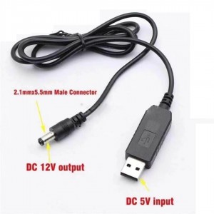 کابل تبدیل USB به DC مدل 12V طول 1 متر