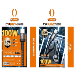 کابل دوسر تایپ سی برند  اوفی مدل CA-11CC 100W