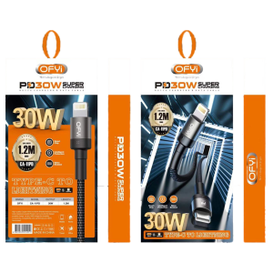 کابل تایپ سی به لایتنینگ برند اوفی مدل CA-11PD 30W