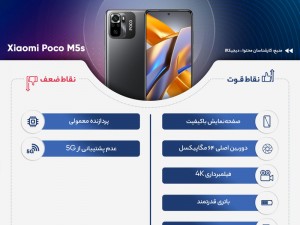 گوشی موبایل شیائومی مدل Poco M5s دو سیم کارت ظرفیت 256 گیگابایت و رم 8 گیگابایت - گلوبال