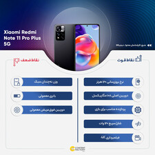 گوشی موبایل شیائومی مدل Redmi Note 11 Pro Plus 5G 21091116UG دو سیم‌ کارت ظرفیت 128 گیگابایت و رم 6 گیگابایت