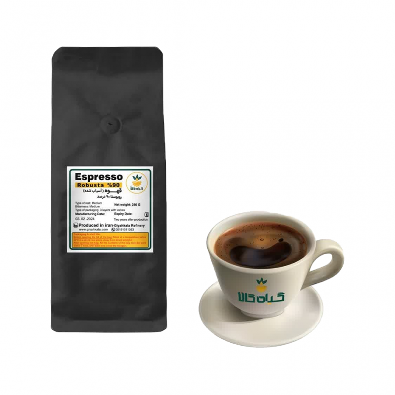 قهوه اسپرسو روبوستا 90 درصد