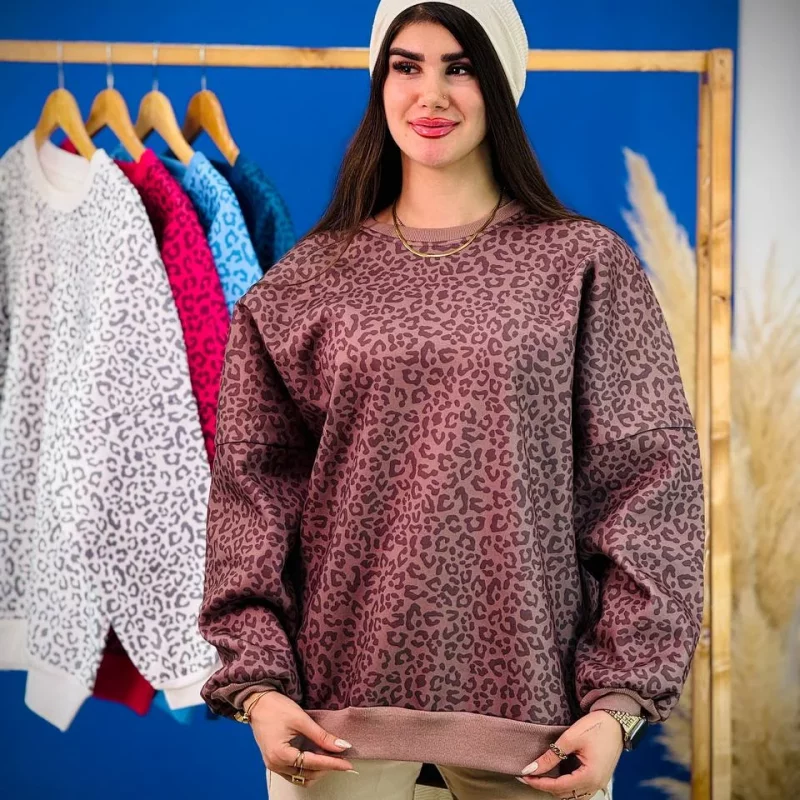 دورس تو کرک یقه گرد پلنگی