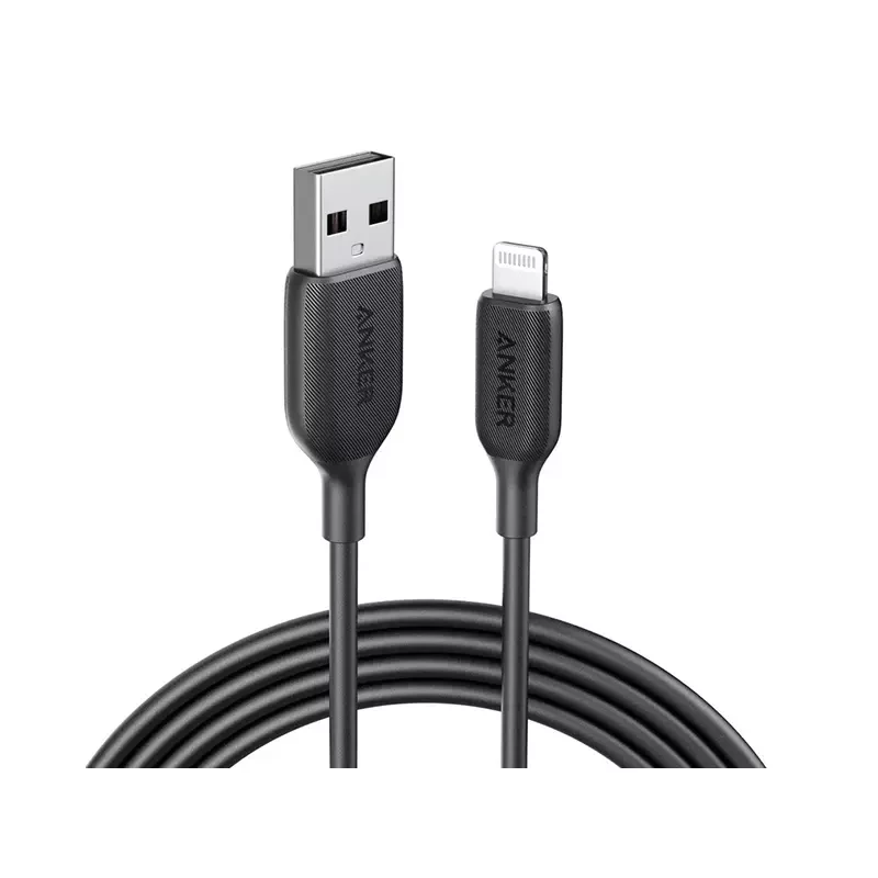 کابل شارژ سریع یو اس بی به لایتنینگ 2.4 آمپر 90 سانتی‌متری انکر Anker Powerline III Lightning Cable A8812H11