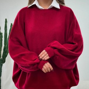 بلوز بافت ترند ساده لش