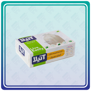 کیسه سفید بهداشتی آتیلا - چند منظوره آسان مصرف جعبه ای بسته 35 عددی سایز متوسط 55 در 70 سانتی متر