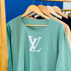 ست تی شرت لانگ و شلوار بگ زنانه - LOUIS VUITTON - کد 02