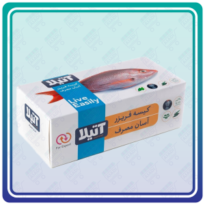کیسه فریزر آتیلا - آسان مصرف جعبه ای بسته 220 عددی سایز 25 در 35 سانتی متر | فروش عمده کارتن 20 عددی