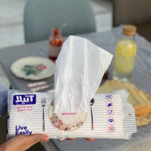 سفره یکبار مصرف آتیلا - سفره بهداشتی آسان مصرف 50 عددی (500 گرمی) سایز 100 در 100 سانتی متر | فروش عمده بسته لفاف 20 عددی