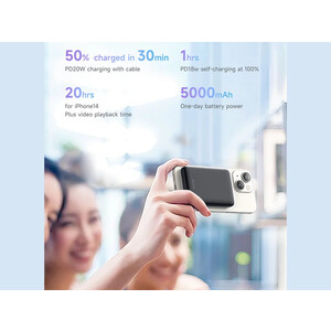 شارژر وایرلس مگنتی 15 وات 5000 مک دودو Mcdodo MC-395 Mini Magnetic 15W Fast Charge Power Bank 5000mAh