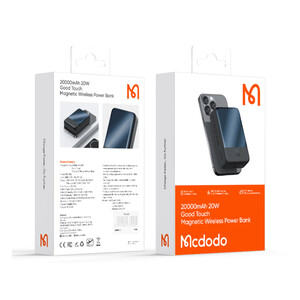 پاور بانک وایرلس مگنتی 20 وات 20000 مک دودو Mcdodo MC-502 Magnetic Wireless Charging 20000mAh 20W