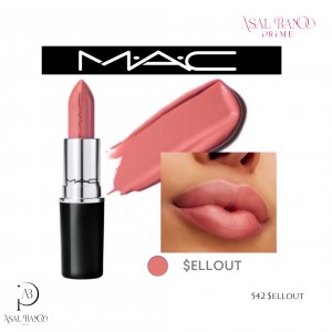 مک رژ لب جامد 608 مهر - Mac Lipstick 608 Mehr