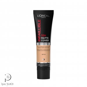 لورال کرم پودر تیوپی اینفیلیبل مت کاور - L&#39;Oreal Infaillible Matt Cover Foundation