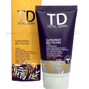 توتال درم کرم ضدآفتاب رنگی لایت – Total Derm Sunscreen Bio-Taches light