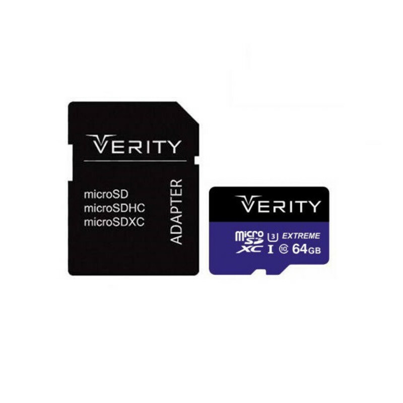 کارت حافظه Verity  4K   U3 سرعت 80MBps ظرفیت 64 گیگابایت