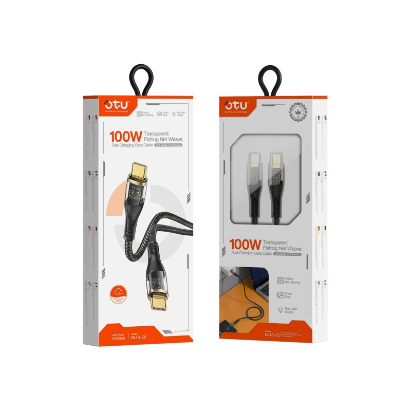 کابل دو سر TYPE-C    Otu  Dl18CC 100W