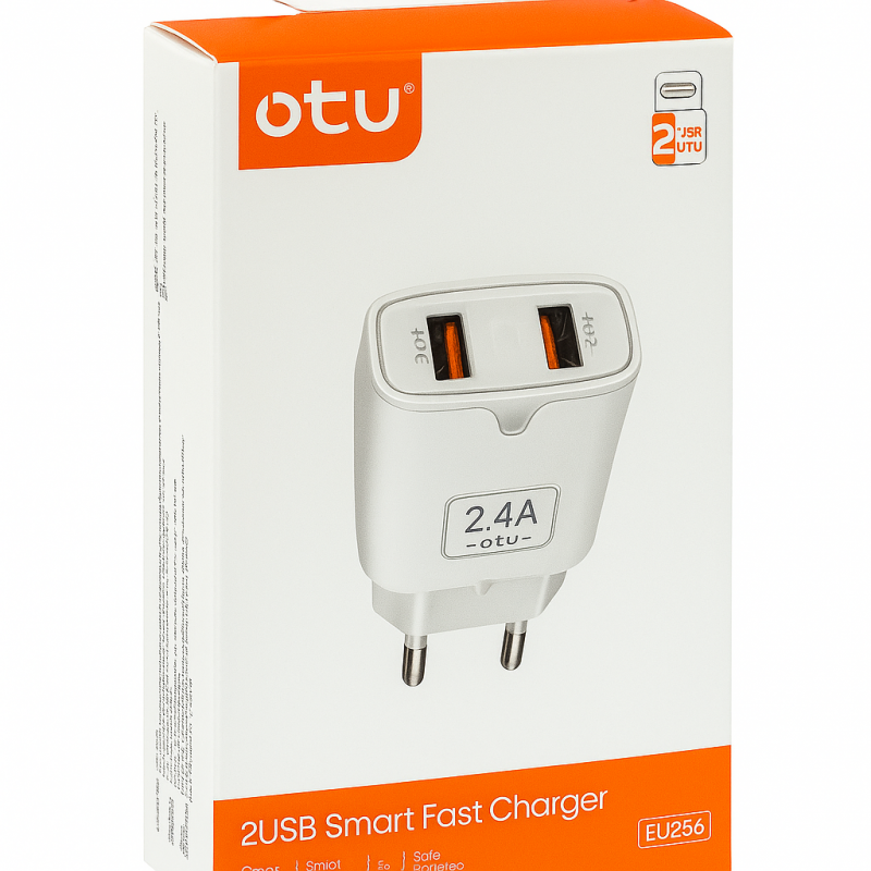 شارژر 2 خروجی  Otu EU08
