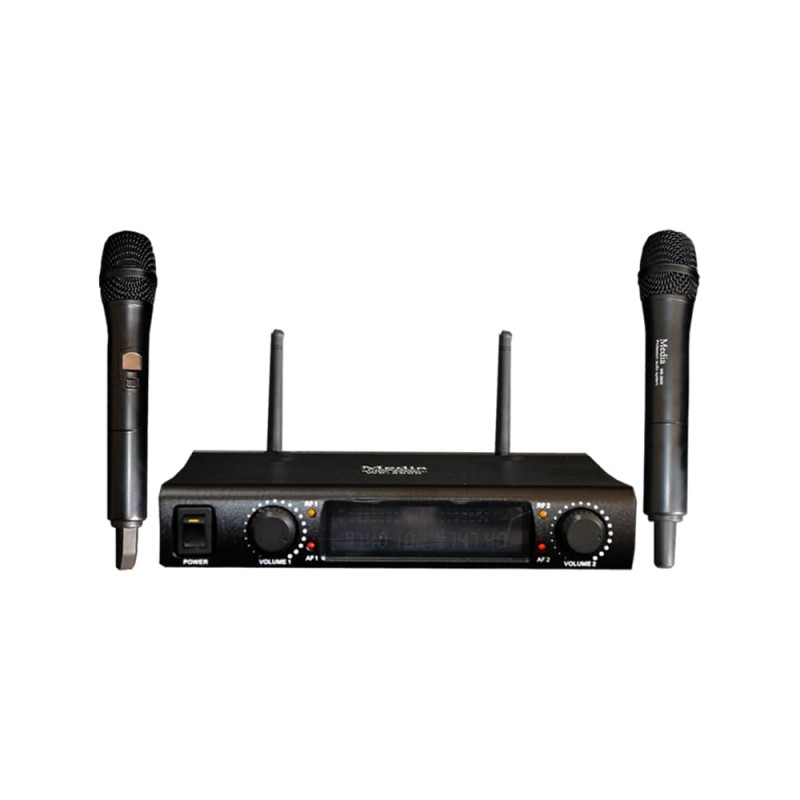 یکروفن بیسیم 2دستی مدیا مدل WE-2600