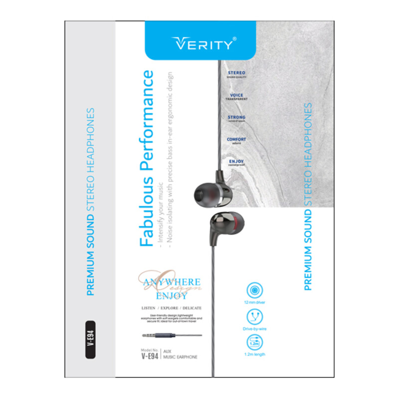 هندزفری سیمی VERITY VE-94