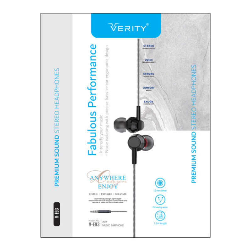 هندزفری سیمی VERITY VE-93