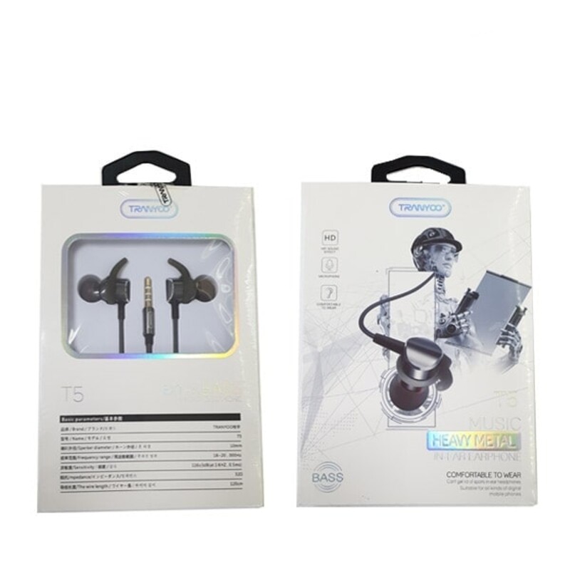 هندزفری سیمی TRANYOO T5