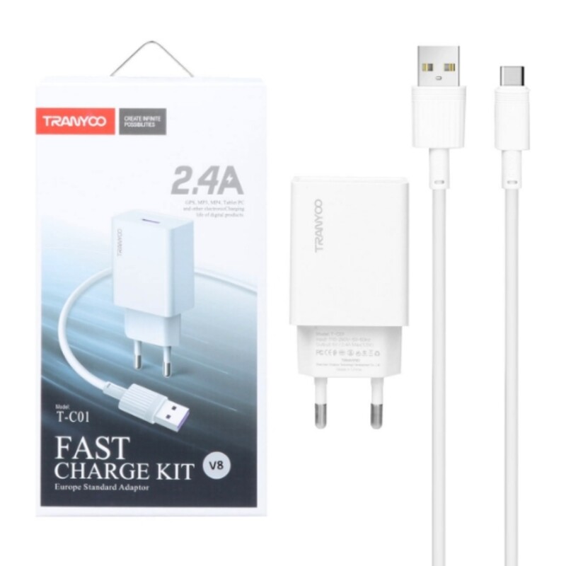 شارژر و کابل میکرو  Tranyoo c01