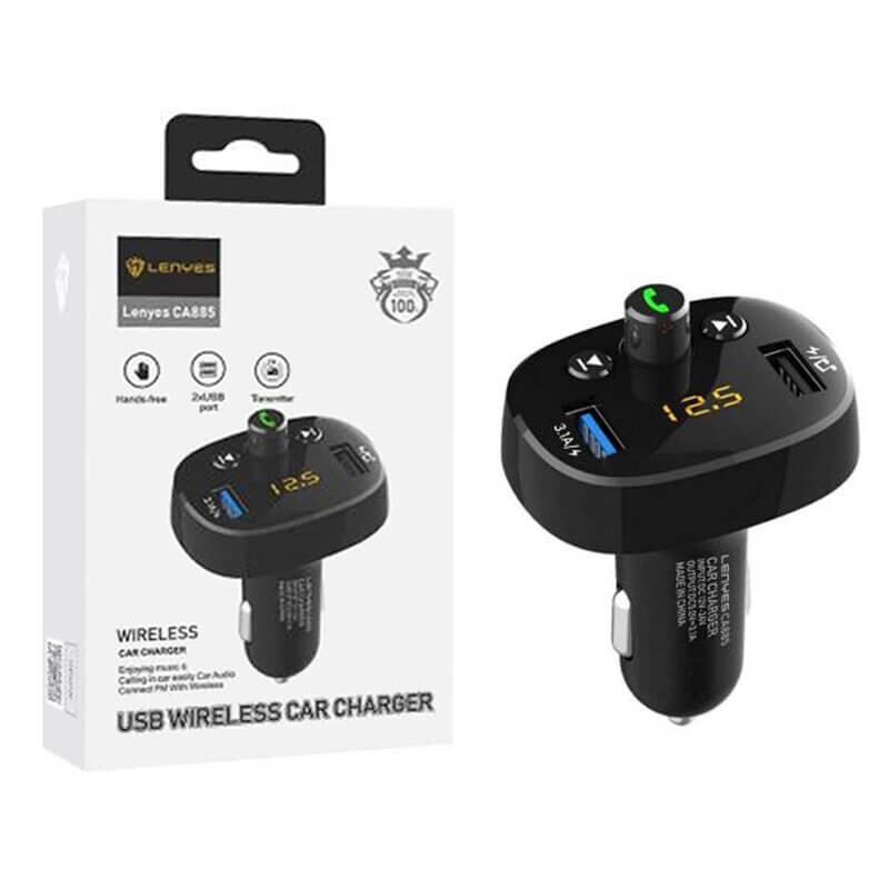 شارژر فندکی Lenyes 881 کارکیت دار 3 خروجی