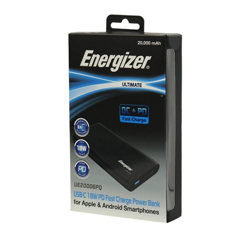 پاوربانک 20000mAh Energizer مدل ue20006PQ فست