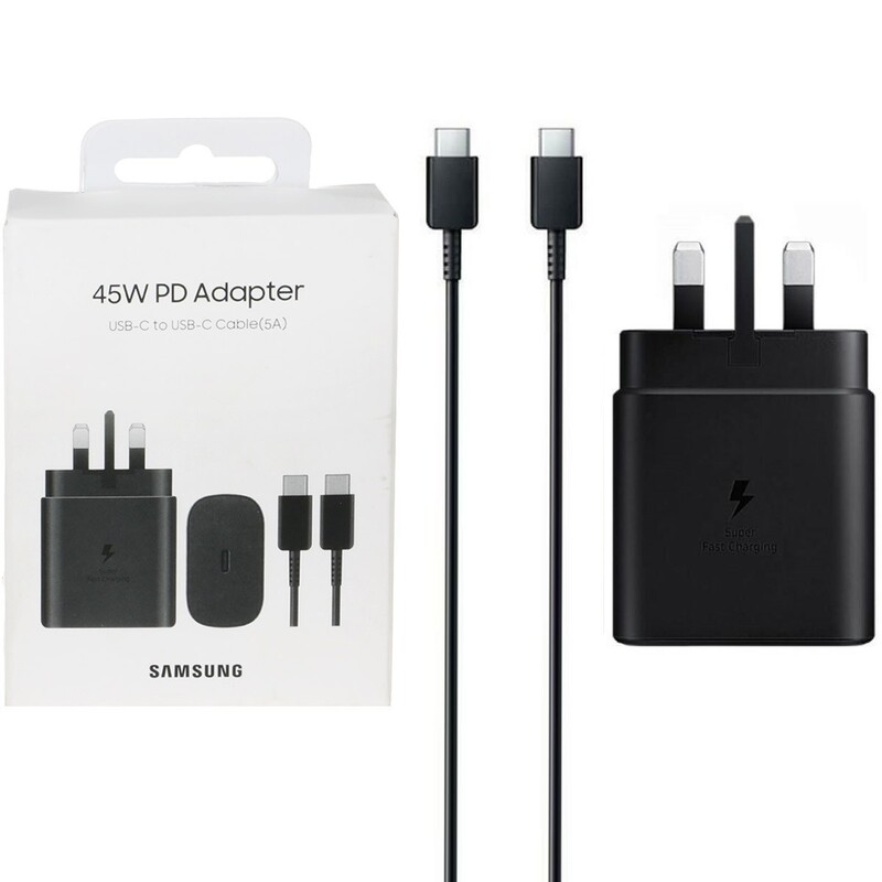 شارژر  سوپر فست SAMSUNG 45W  به همراه کابل دوسر تایپ سی اصل