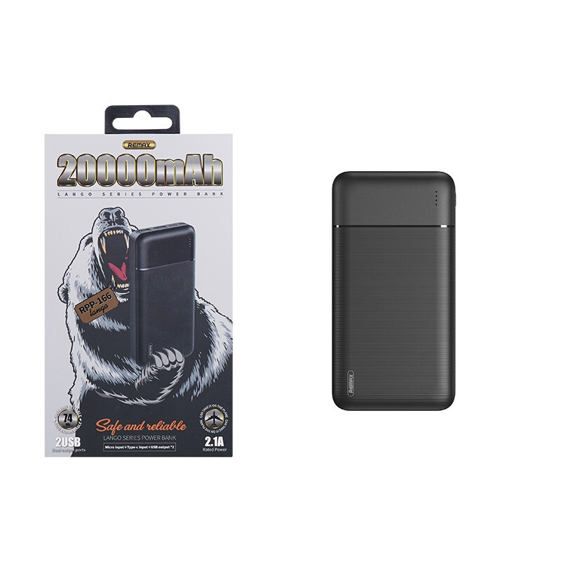 پاوربانک ریمکس مدل RPP-166 ظرفیت 20000 میلی آمپر