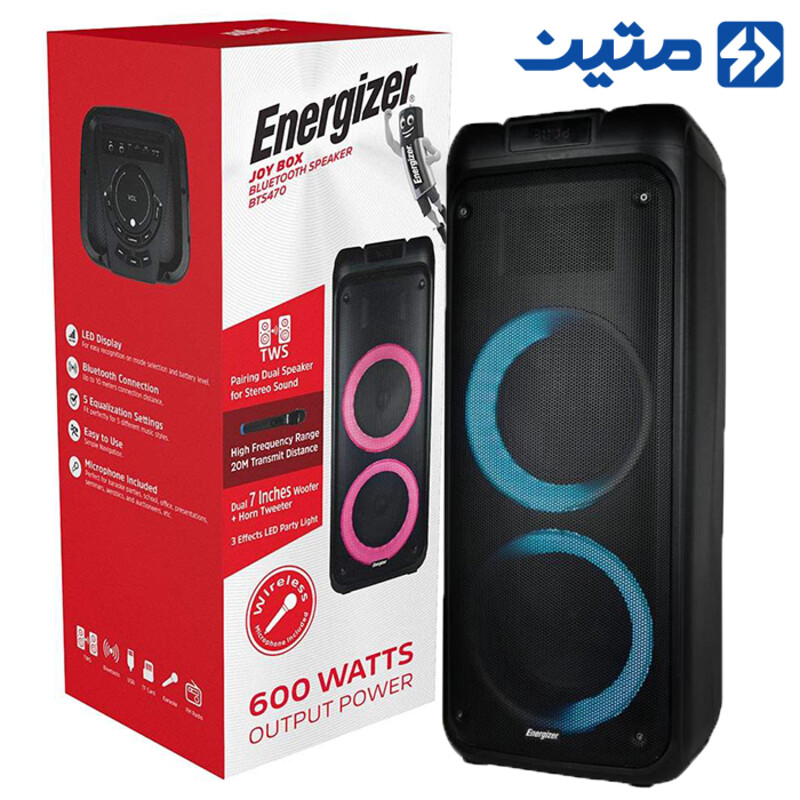 اسپیکر بلوتوثی قابل حمل انرجایزر مدل BTS470 ا Energizer