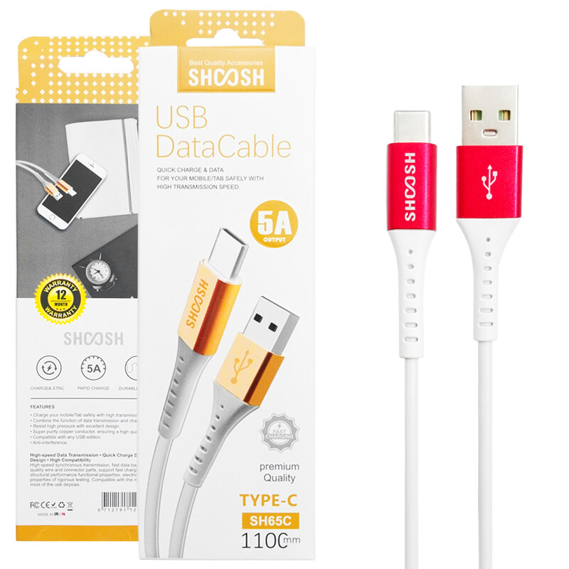 کابل شارژ تایپ سی   65 FAST CHARGE SHOOSH