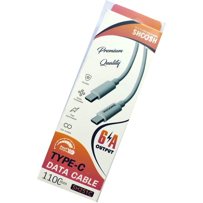 کابل شارژدو سر تایپ سی   251 SHOOSH