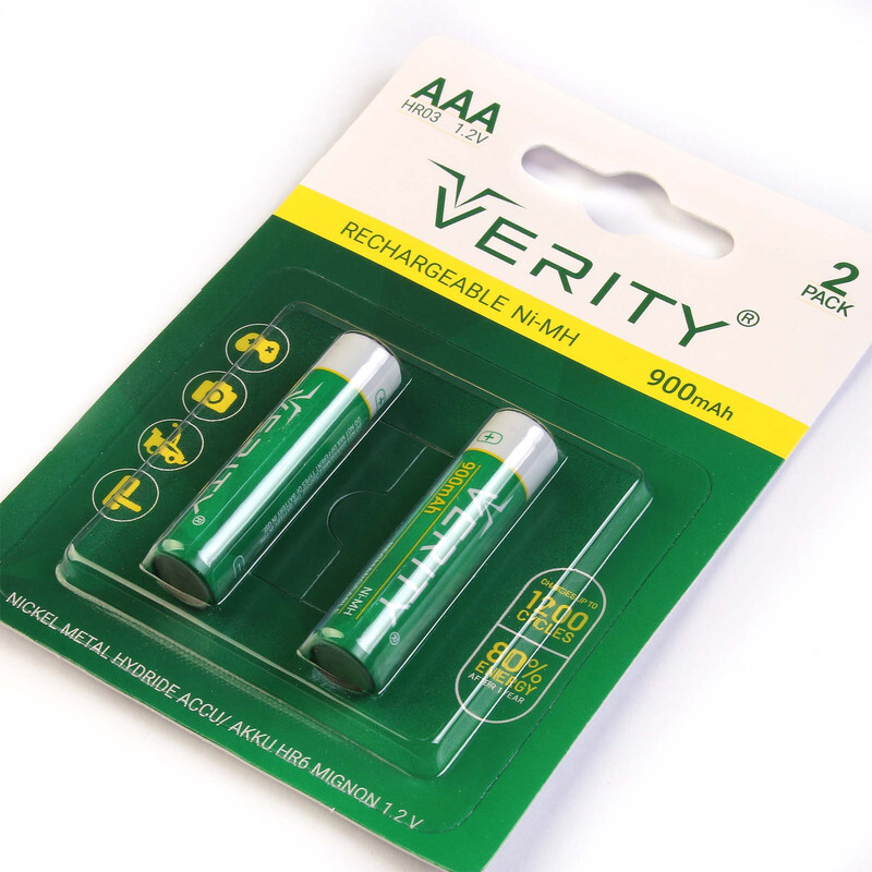 باتری شارژی نیم verity  900 mah