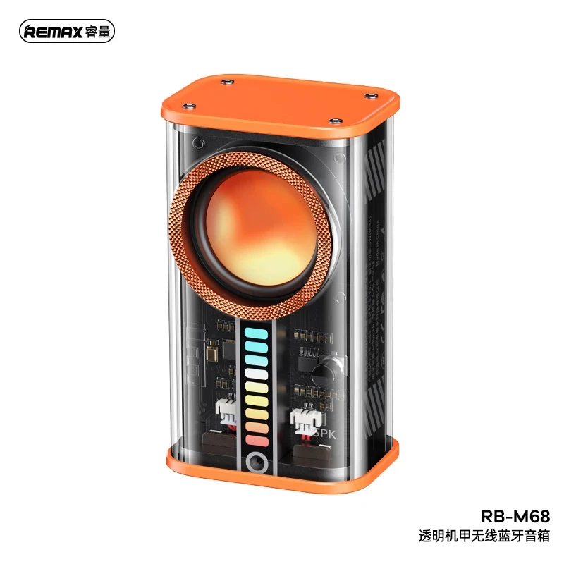 اسپیکر بلوتوث  REMAX Transparent  M68 نارنجی