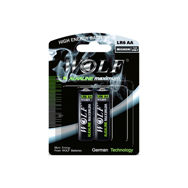 باتری نیم قلمی الکالین wolf