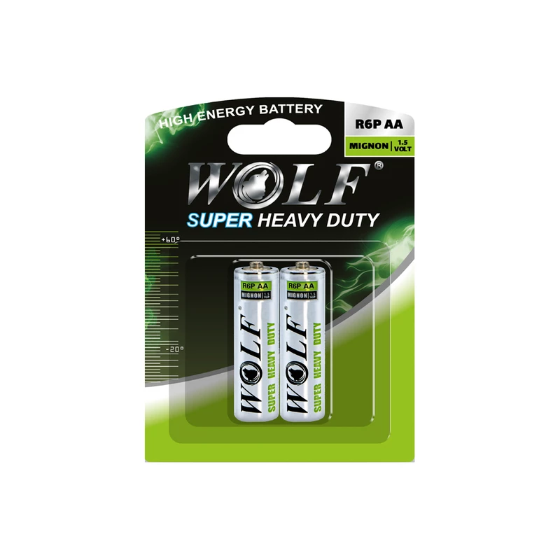 باتری  قلمی ولف مدل کارتی بسته دو عددی