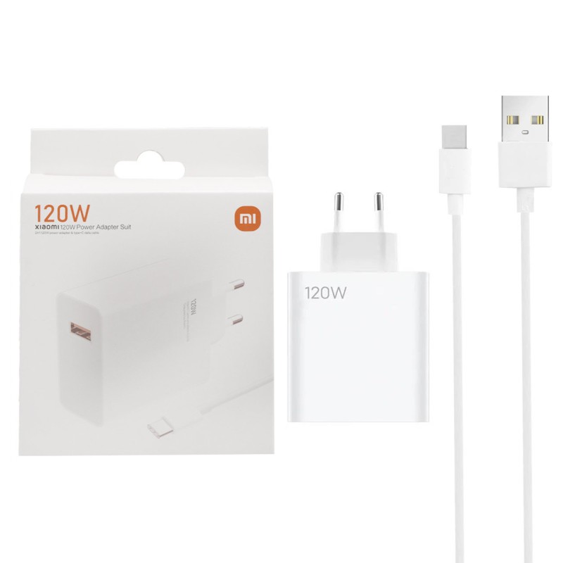شارژر به همراه کابل  شیائومی 120w
