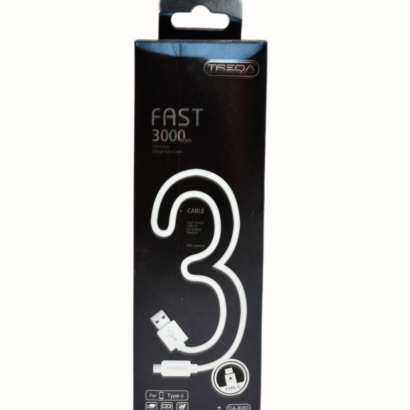 کابل تایپ سی Treqa  3m