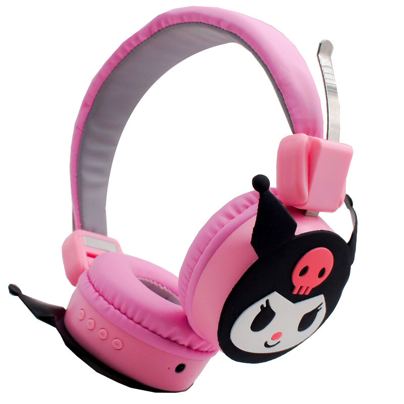 هدفون بی سیم طرح فانتزی کرومی مدل Kuromi-AH-807L