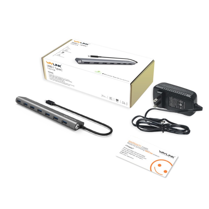 هاب 7 پورت تایپ سی  USB 3.0 ویولینک مدل WL-UH3075