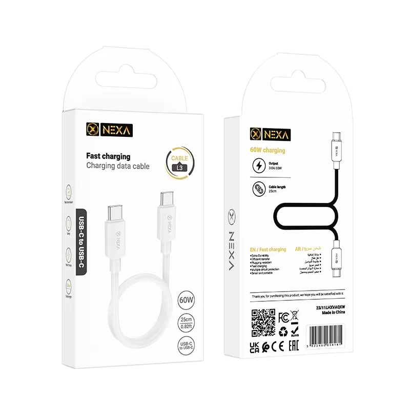کابل پاور بانکی   Usb c To Usb C Nexa L3