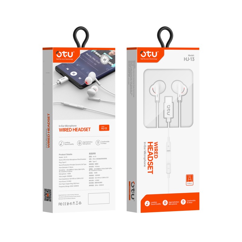 هندزفری OTU HJ-13 تایپ سی