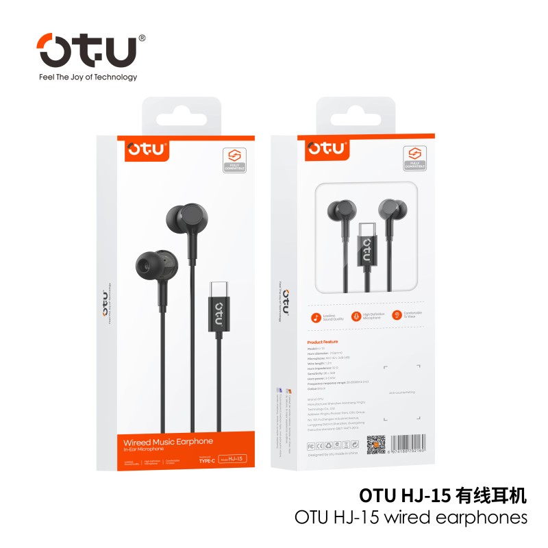 هندزفری OTU HJ-15 تایپ سی