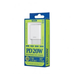شارژر  به همراه کابل آیفون  تایپ سی Remax  RP-U68